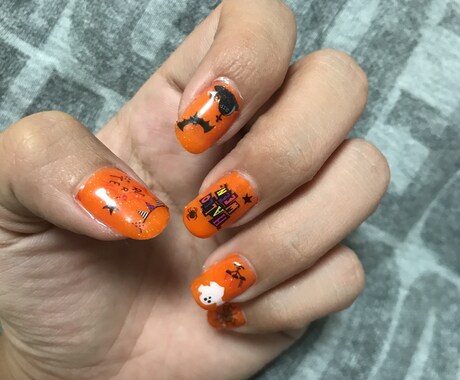 オーダーメイドのネイルチップ作ります 爪にオシャレできない方へネイルチップでハロウィン気分✩ イメージ2