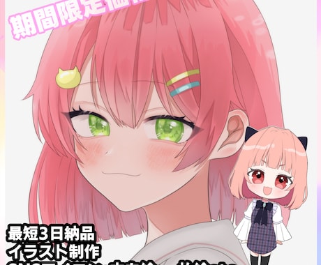 限定価格】イラスト全般お受けします お急ぎの方でも最速3日納品可能でございます(条件有) イメージ1