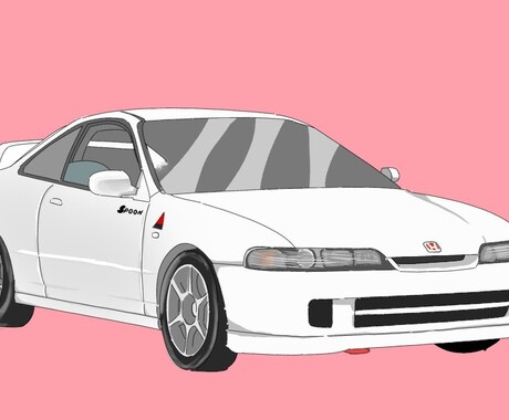 写真トレスにて車のイラスト書きます スポーツカー、乗用車まで大歓迎です イメージ2