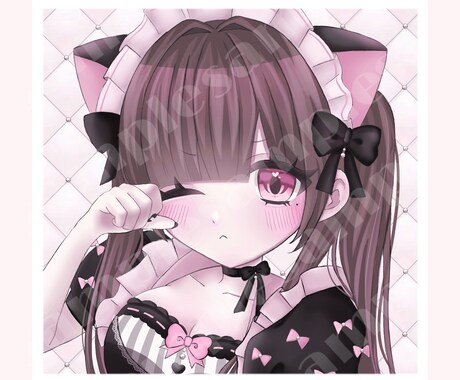 SNSアイコン向け♩かわいいメイドさんお描きします あなただけの“とびきりかわいい”を心を込めてお届け…♥ イメージ2