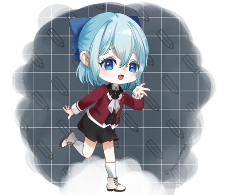 SNS向け！きゅるかわな絵を描きます おめめきゅるきゅる！SNSのお顔にどうですか？ イメージ2