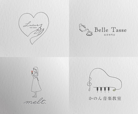 シンプルかわいい手書きロゴイラストを制作します イメージ1