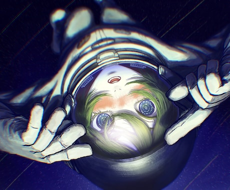 楽曲MVや小説装画に！息づかいを感じる絵を描きます 映画のワンシーンのようなドラマチックなイラストをご提供します イメージ1