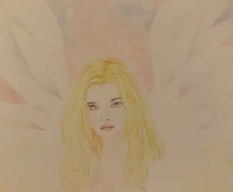 新商品＊素人が天使風似顔絵描きます 準備中。写真を送っていただき、天使絵をかきます。 イメージ1