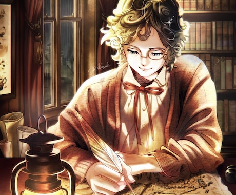 レトロッパな世界観のイラスト制作します 重厚×メルヘン~物語を感じる幻想的な一枚をお届けします~ イメージ2