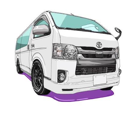 お車のイラストを作成いたします ちょいデフォルメ、ちょいリアル イメージ2