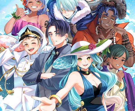 キャラクターイラストをお描きします サムネやアイコン､プレゼント用にお使いいただけます。 イメージ1