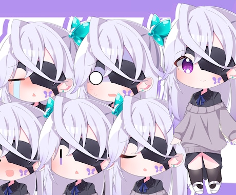 動画などに使えるSD立ち絵などを描きます ゲームの実況などで使えるSD立ち絵をお描きします。 イメージ2