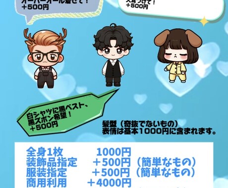 可愛いミニキャラお描きします シンプルで可愛い系のミニキャラが得意です！ イメージ2