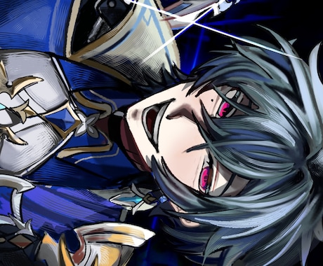 早い納品可能！彩度のすごいカッコイイ絵を描きます 一度見たら二度と忘れないかっこいいイラスト提供します！ イメージ2