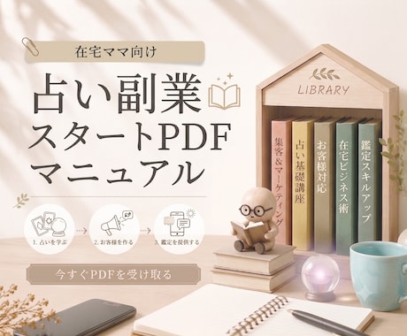 在宅ママ向け占い副業スタートPDFをお渡しします ココナラ出品記念｜先着5名様限定 1000円 イメージ1