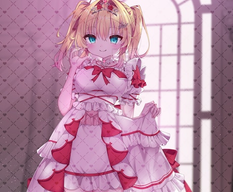 装飾付け放題！平成ギャルゲ萌え絵イラストを描きます キャラの可愛さを引き出す構図・質感や色合いが自慢です♪ イメージ1