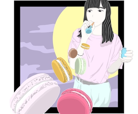 オーダーメイドのイラスト描きます 食べ物とかわいい人物のイラストです！ イメージ2