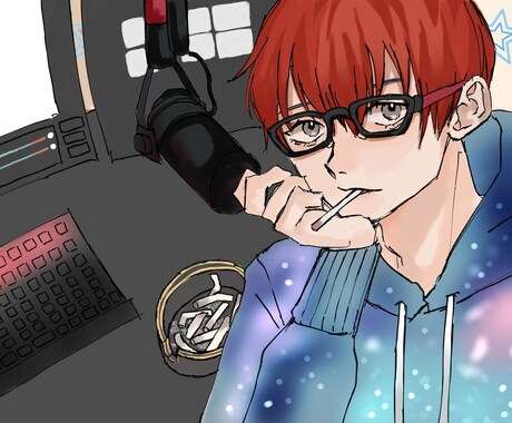 配信サムネ描きます 配信画面のサムネをさわやかに！かっこよく描きます！ イメージ2