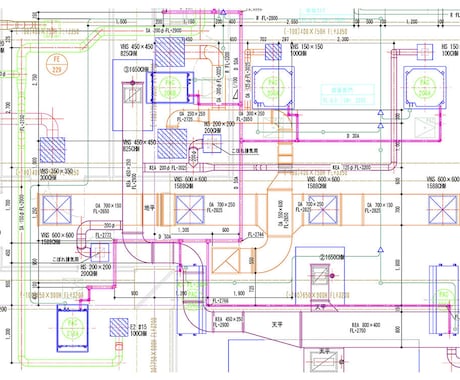 衛生・空調施工図作成します 平面図面で確認できない場所も詳細図、収まり検討します イメージ1