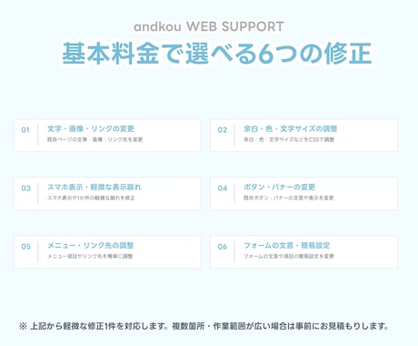 WordPressの小さな修正をプロが対応します Webデザイナーが文章・画像・レイアウトをきれいに整えます イメージ2