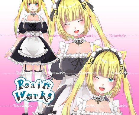 Live2Dオリジナルキャラクター作成します 既存パーツで自分だけのキャラクター作成 イメージ2