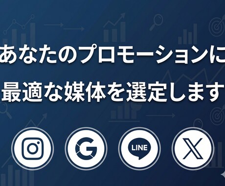 あなたのプロモーションに最適な媒体を選定しますます マーケコンサル8年の実務経験で根拠ある提案をします イメージ1