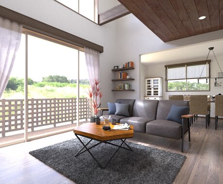 住宅の内観パース図面を作成いたします 内装でお困りの方へ！ご提案も可能です！ イメージ2