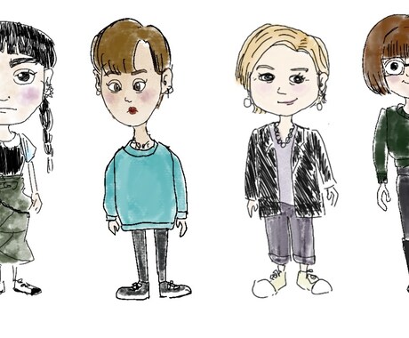 可愛い似顔絵描きます 可愛くて似ている！おしゃれな似顔絵描きます。 イメージ2