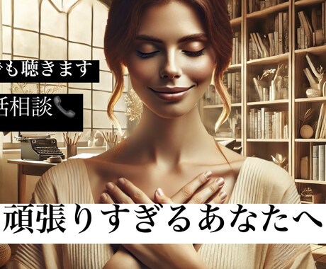 作業療法士が、心の声をやさしく聴きます 寄り添う対話で、あなたの心と体を静かに整えます。 イメージ1