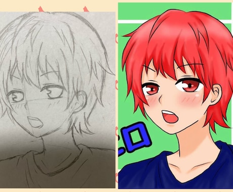 手描きの絵をデジタル化します イメージ1