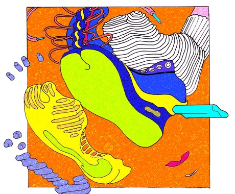 スニーカーメインのクール系イラスト描きます イメージ1
