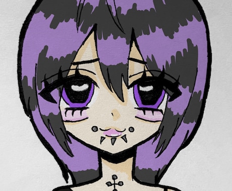 地雷系、量産型女子向けの絵を描いています 地雷系、量産型の女の子イラストを主に描きます イメージ1