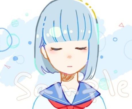 ほんわかするかわいい女の子のイラスト描きます 可愛い女の子のオリジナルSNSアイコンやイラストが欲しい方に イメージ2