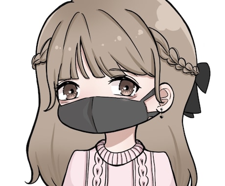 SNSで使用するアイコンを作成します コテキャラ、ミニキャラアイコン描きます！ イメージ1