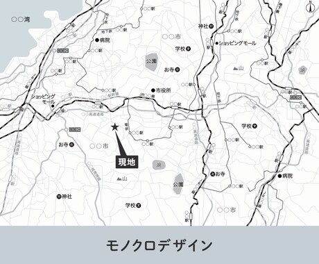 広域範囲の地図を詳細に作成します 細部まで丁寧に仕上げた綿密な地図｜丁寧な対応で安心 イメージ2