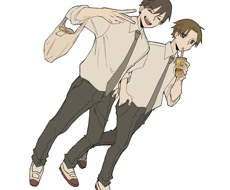 優しく可愛いシンプルな人物イラストを描きます 商用OK！最短翌日に納品出来ます！ イメージ2