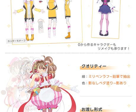 Kawaiiキャラクターデザインします 個性的でポップなスタイルのキャラクターデザイン イメージ2