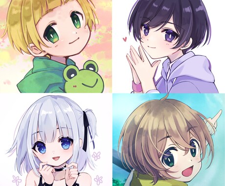 商用利用OK!!アイコン描きます 可愛く少し幼い絵が得意です!! イメージ1