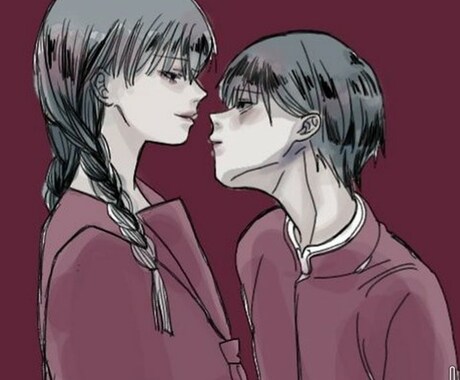 一枚絵を描きます ご希望の人物、小物、雰囲気や構図描きます（同性愛描写ok） イメージ2