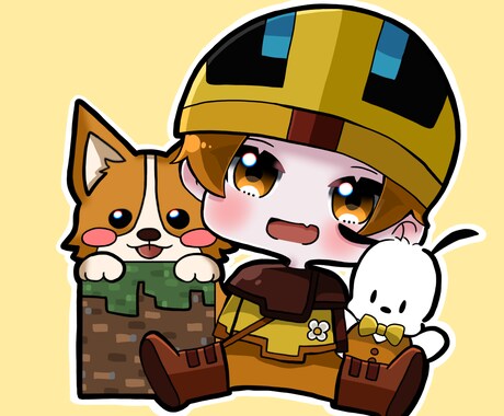 ちびキャラのアイコンを描きます イメージ1