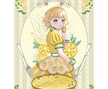 一枚絵・キービジュアル制作いたします 小物やモチーフなどを使って、ストーリー性を感じられる一枚を。 イメージ2