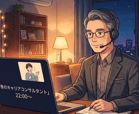 22時からのキャリア相談のります あなたのキャリア、私に相談してくださいませ イメージ1