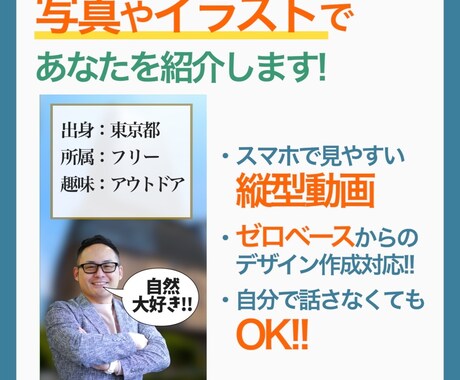 自己紹介動画制作します あなたの強みを1分でまとめます! イメージ1