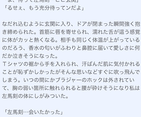 夢小説執筆致します あなたのお好きな設定やシチュエーションで夢小説をお書きします