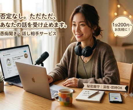 否定ゼロで何でも受け止めます どんなにまとまらない話でも大丈夫。あなたのペースで^_^ イメージ1