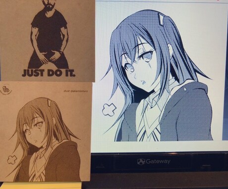 10㎝四方のMDF版にお好きな刻印を致します コースター、記念品プレート、オリジナルグッズに如何ですか？ イメージ2