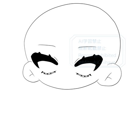 配信・SNS向けのSD顔のみイラストを制作します ・顔のみイラスト・テンプレート使用・修正なし イメージ2