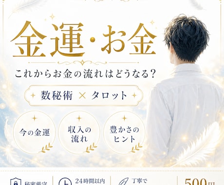 今後の金運とお金の流れを丁寧に占います お金の流れを読み解き、豊かさにつながるヒントを届けます イメージ1