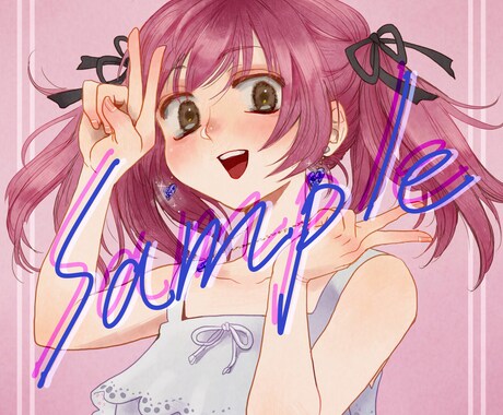 綺麗で可愛いイラストを提供します SNSアイコンにおすすめ！絵柄の微調整も対応可能です！ イメージ2