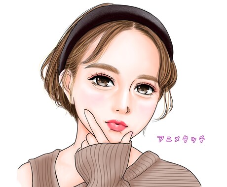 SNSアイコンや名刺用の似顔絵描きます まつ毛も一本一本丁寧に！心を込めて描きます！ イメージ2
