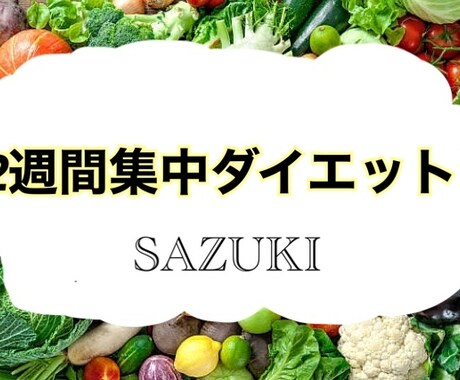 2週間集中ダイエットの食事指導をします イメージ1