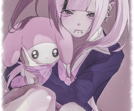 かわいい女の子描きます SNSアイコン、ヘッダー、歌ってみたサムネイルなど イメージ2