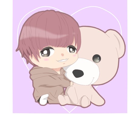 ゆるふわ系、ミニキャライラスト描きます SNSアイコン、配信サムネイル等に イメージ2