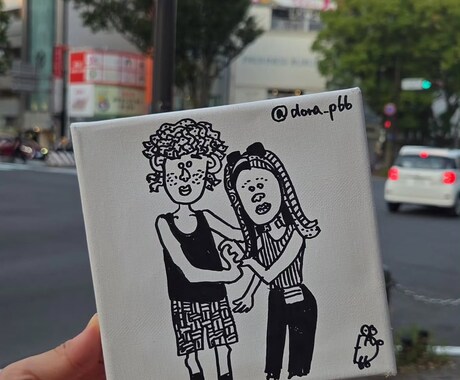 他と被りたくない人必見！白黒イラスト、似顔絵ます 世界に一つだけのイラスト描きます！プレゼントに最適！ イメージ2